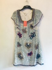 MONSOON, Beautifully Beaded-Short Flare Sleeve-Square Neck-Lined Dress. 12  BNWT