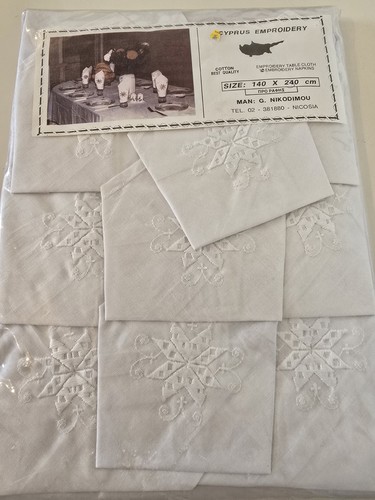 Large vintage tablecloth - large,