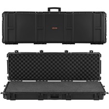 VEVOR Hard Rifle Case IP67 Waterproof Rifle Storage Case Detachable XPE Foam