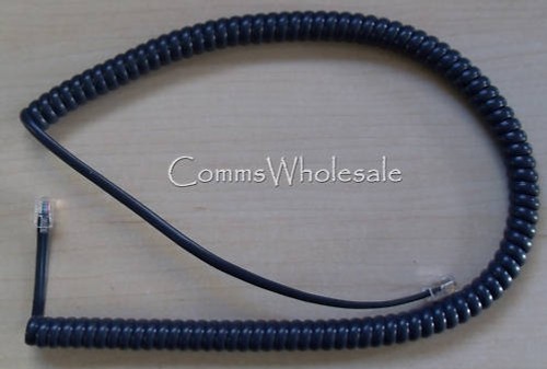 Coiled handset cord curly - coiled,