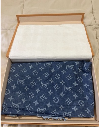 Louis vuitton scarf blue - vuitton,