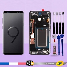 Screen for Samsung Galaxy S9 G960 touch glass chassis - black