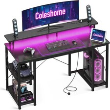 Gaming Desk with LED Lights