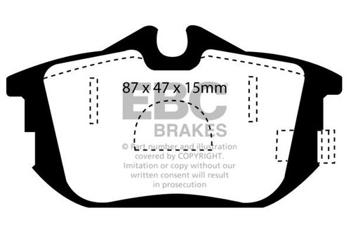 Ebc ultimax rear brake - ultimax, pad