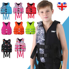 Kids Adults Life Jacket Swimming Floating Surf Zip Vest Buoyancy Aid Jacket UK