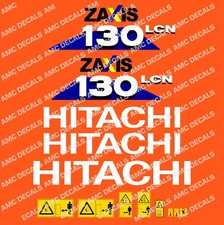 HITACHI ZAXIS 130LCN-6 DIGGER EXCAVATOR DECAL STICKER SET  