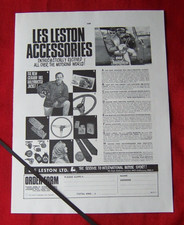 LES LESTON ACCESSORIES AIR HORN STEERING WHEEL - 1965 ORIGINAL VINTAGE ADVERT