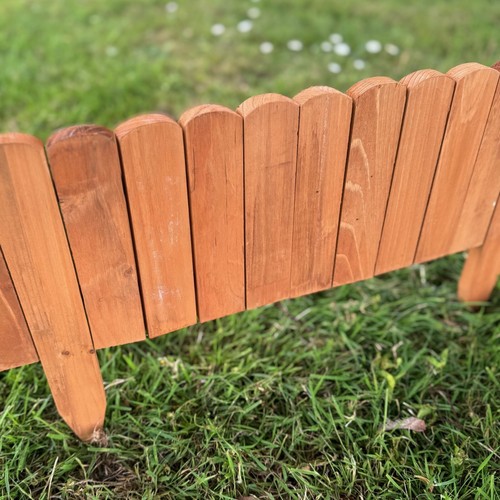 Wooden garden edging - garden,