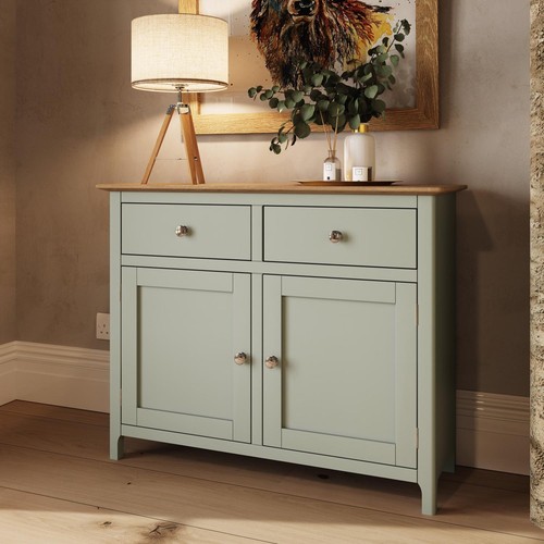 Oak veneer sideboard sage - oak,