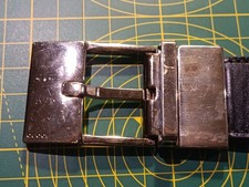 Gucci Leather Reversible Mens Belt Rectangle buckle, 41"/ 104cm, Black/Brown