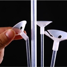 Balloon Sticks Cup Transparent UK Seller All Quantity Birthday Wedding Christmas
