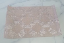 2 x Waterproof Placemats Table Mats Woven Home Decor Washable Beige Pearl N4