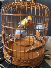 Ornate Bamboo Bird Cage With