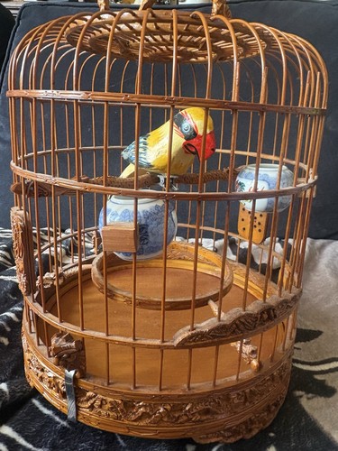 Ornate bamboo bird - bamboo, with