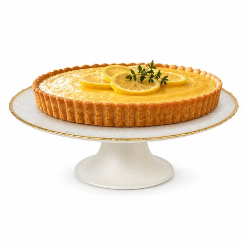 White glass cake - white,