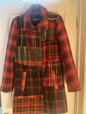 desigual coat Tartan Size 8
