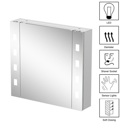 Bathroom led mirror cabinet - led,