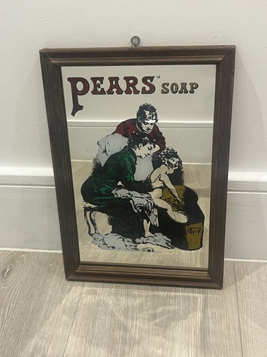 Pears soap advertising mirror - soap,