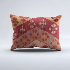 Kilim Cushion Cover 60x40 cm Vintage Turkish Wool Kelim Pillowcase 64811