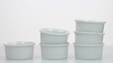 6 FRENCH WHITE PORCELAIN