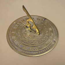 Antique Brass Gold Sun Dial