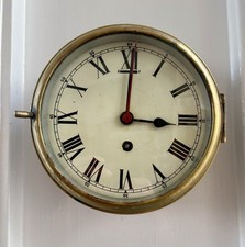 Antique Brass Ships Wall Clock