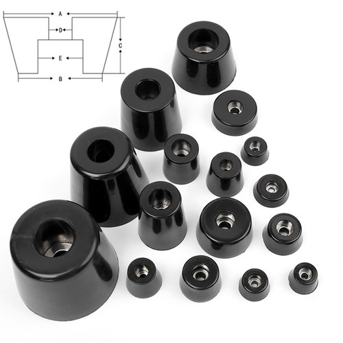 Black rubber feet - small, &