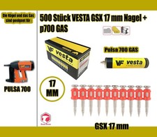 500 x Vesta nails C5 in all lengths, for SPIT PULSA 700