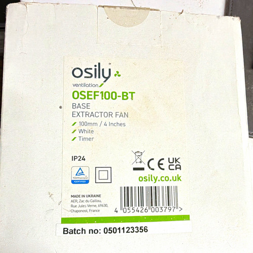 Osily osef100 100mm white - osef100-bt,