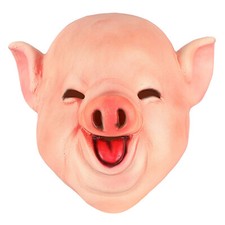 Funny Pig Mask Costume,Full