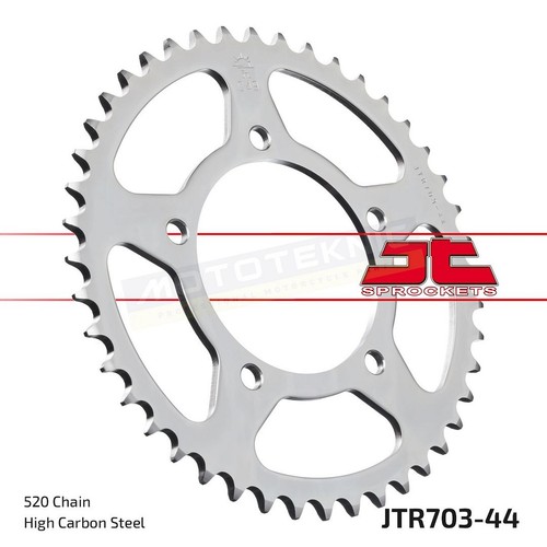 Steel rear sprocket - rear, to