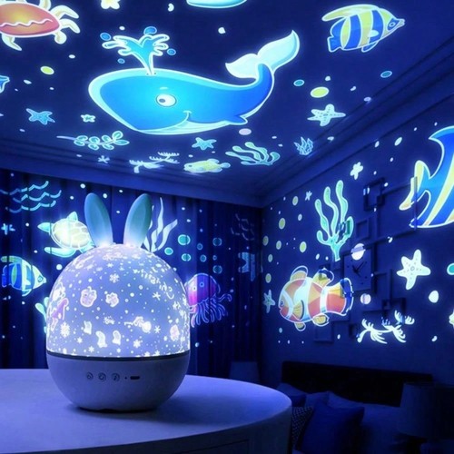 Rabbit night light kids - night, star