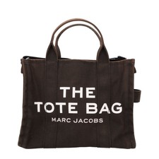 MARC JACOBS Womens Cotton Small Traveler Tote Bag Black One Size RRP 215