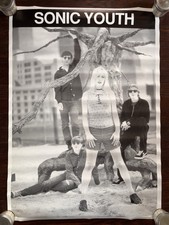 Vintage RARE Sonic Youth-Jet Set Poster-UK Promo-24x33.5” In Plastic Sleeve! 90s