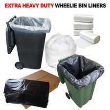 Extra Heavy Duty Wheelie Bin Liners Thick Refuse Sacks Recycle Rubbish Waste Bag