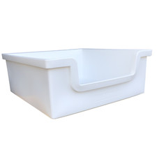 Whelping Box- 48" x 48" Petnap Reusable Plastic Puppy Dog Pet Heat Pad & Bedding