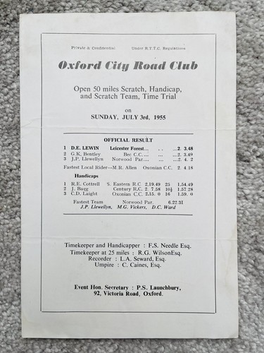 1950 redhill cycling club - 1950,