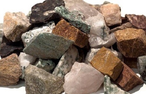 Semi precious rough - semi, rock