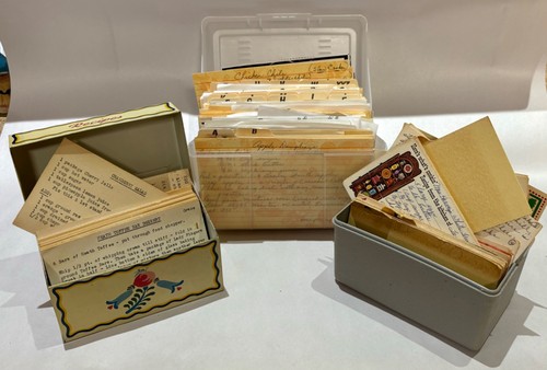 Recipes box lot vintage - recipes, 3
