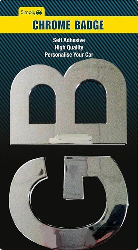 Letters stick badge - gb, on