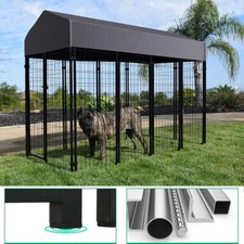Jumbo Outdoor Dog Kennel w/ Roof Pet House Enclosure Run Cage Playpen Heavy Duty
