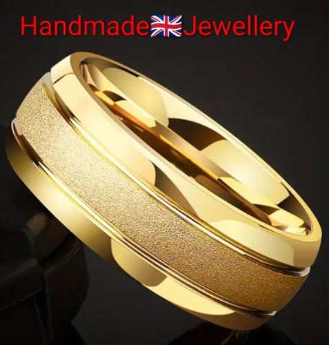 Men unisex size 8mm - 8mm, gold