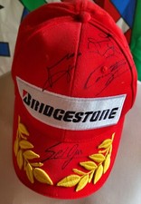 Signed Bridgestone Podium Hat Breen  Ogier Evans 