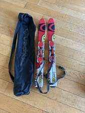 Salomon Snowblades Snow Blades 89cm Mini Versa L90 Ski Carry Bag Case Mini Skis
