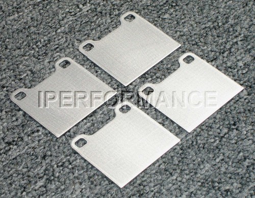 Titanium brake pad shim heat - titanium,