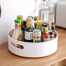 Lazy Susan Turntable Cupboard Organizer Multi-functional Spice Rack for Kitchen
