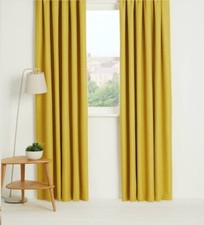 Thermal Blackout Curtains Ready Made Eyelet Ring Top or Pencil Pleat + Tie Backs
