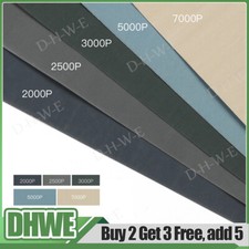 5 x Wet&Dry Grit 2000 2500 3000 5000 7000 Car Paint Sand Paper Mixed Assorted UK