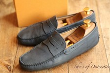 Tod's Tods Blue Nubuck Leather