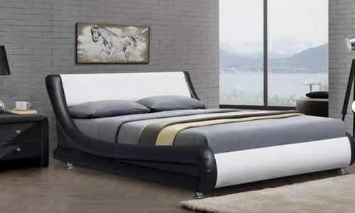 White black bed - &,